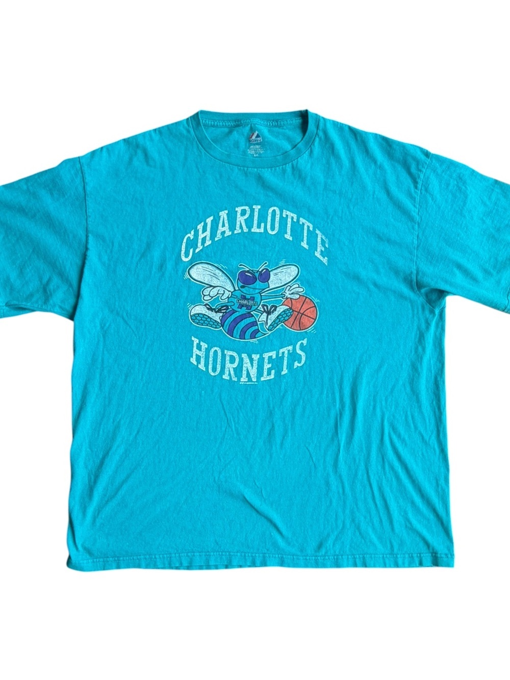 Charlotte Hornets NBA Majestic Men’s Graphic T-Shirt Modern Retro Size: 2XL